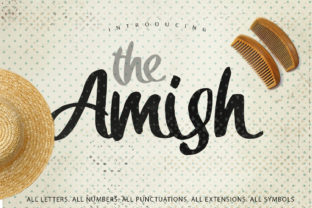 Amish: A Beautiful Thick Marker Script Font