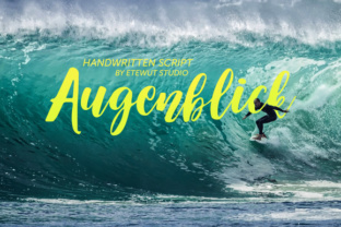 Augenblick: A Smooth Handwritten Font for Crafters