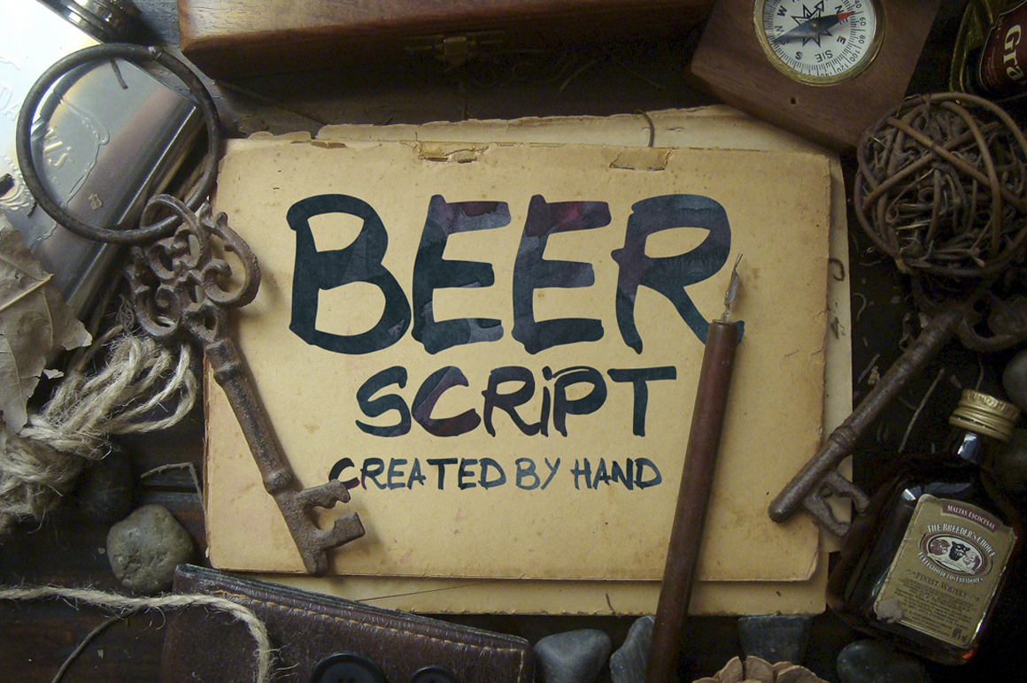 Beer: A Handwritten Script Font for Editorial Elegance