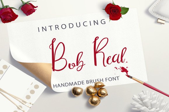 Bob Real: A Handmade Brush Font for Elegant Branding