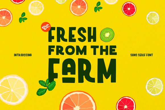 Creating a Fun and Playful Brand with Fresh from the Farm Font