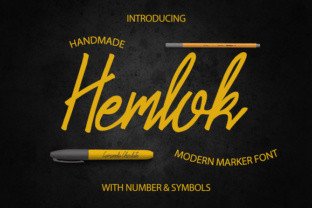Discover Hemlok: A Modern Marker Font for Editorial Design