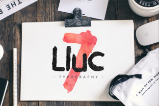 Discover Lluc: A Grungy Vintage Font for Unique Branding