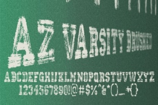 Discover the Charm of AZ Varsity Brushed Font
