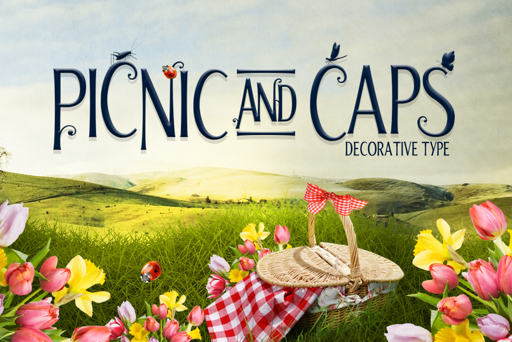 Discover the Charm of Picnic Caps: A Perfect Font for Creative Publishing