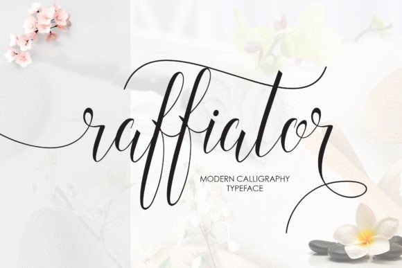 Discover the Elegance of Raffiator: A Handdrawn Calligraphy Font