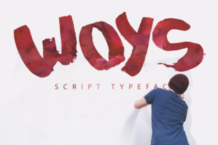 Discover the Elegance of Woys: A Hand Painted Font