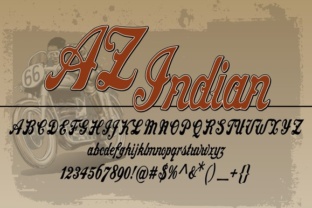Discover the Retro Charm of AZ Indian Font
