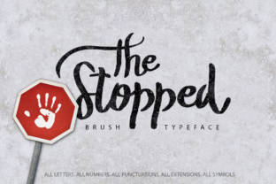 Discover The Stopped: A Handbrushed Font for Elegant Publishing