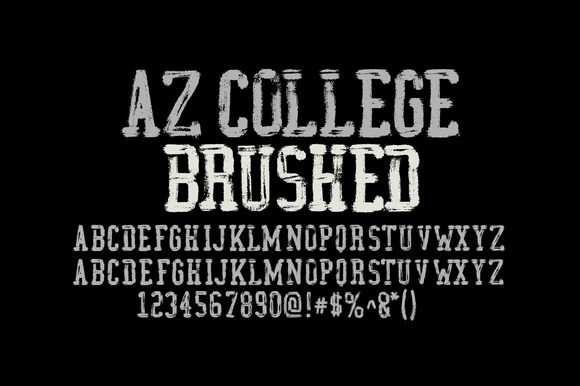 Enhance Your Brand with AZ College Brushed Font