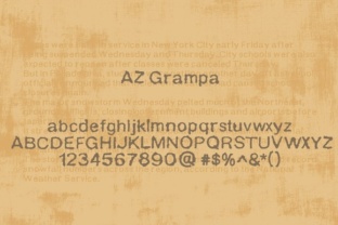 Enhance Your Brand with AZ Grampa Vintage Font