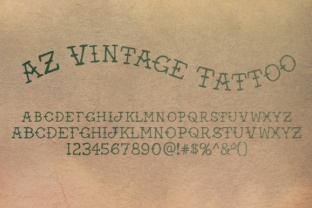 Enhance Your Brand with AZ Vintage Tattoo Font