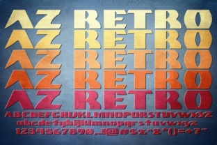 Exploring AZ Retro: A 70s Style Headline Font for Bold Branding