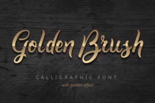 Golden Brush: A Handmade Calligraphy Font for Elegant Design