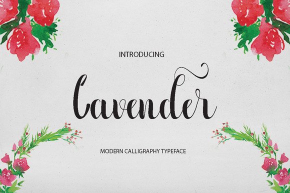 Lavender: A Beautiful and Neat Script Font for Crafters