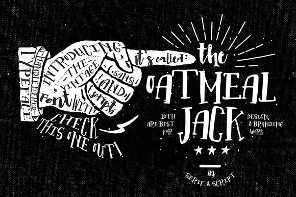 Oatmeal Jack: A Versatile Hand Lettered Font Duo