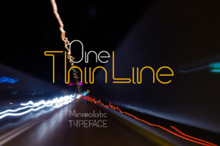 One Thin Line: A Minimalistic Font for Polished Branding