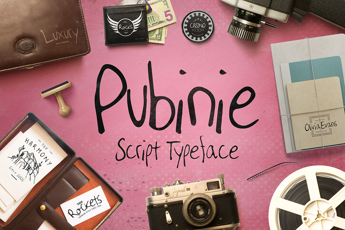 Pubinie: A Delicate Script Handwritten Font for Elegant Publishing