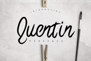 Quentin: A Smooth Hand-Brushed Font for Designers