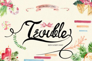 Trouble: A Versatile Script Font for Creative Branding